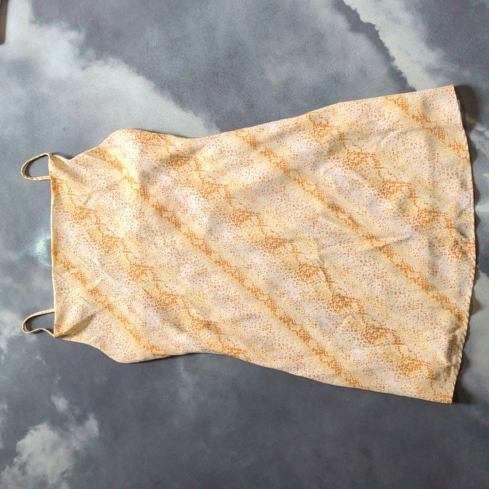 Promesa Yellow Snake Print Mini Dress